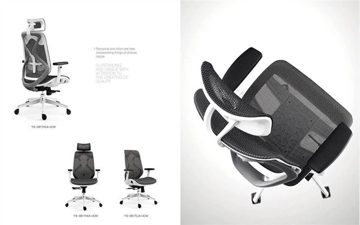 Ergonomiška aukšta nugarėlė iš tinklinio audinio vykdomoji kėdė